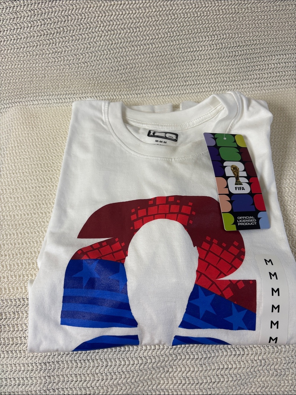 White Kids Short Sleeve Graphic Tee - FIFA Official Print